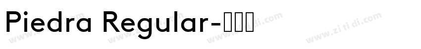 Piedra Regular字体转换